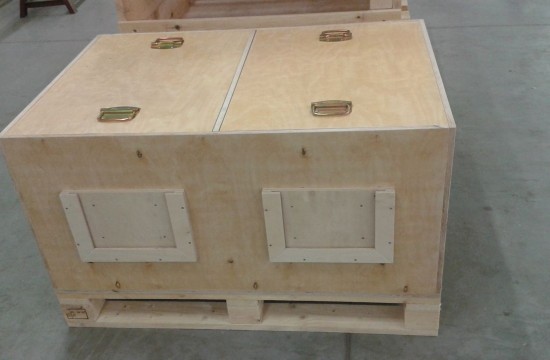 Skrzynia ze sklejki z uchwytami do transportu - SORDREW